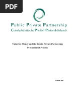 Value For Money and The Public Private Partnership Procurement Process