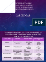 Las Drogas: Universidad Yacambu Vicerrectorado Académico Facultad de Humanidades Licenciatura en Psicología