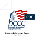 DCCC Grassroots Investor Report August 2011