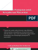 Redistribusi Pendapatan Untuk Kesejahteraan Masyarakat