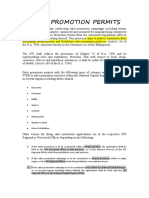 FDA Sales Promotion Permit Guidelines | PDF | Food And Drug ...