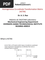 Lecture-7 Homogenious Composite Transformation Matrix (HCTM)