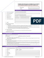 Formulir Pengajuan Pembatalan Polis Atau Cancelled From Inception Form (CFI) PDF