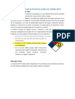 Manipulación de Sustancias Químicas - Rombo Nfpa