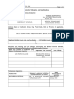 Blank CV PDF