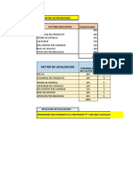 Matriz de Seleccion de Proveedores)