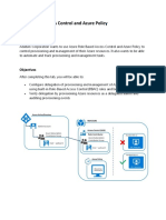 Role-Based Access Control and Azure Policy Configuration