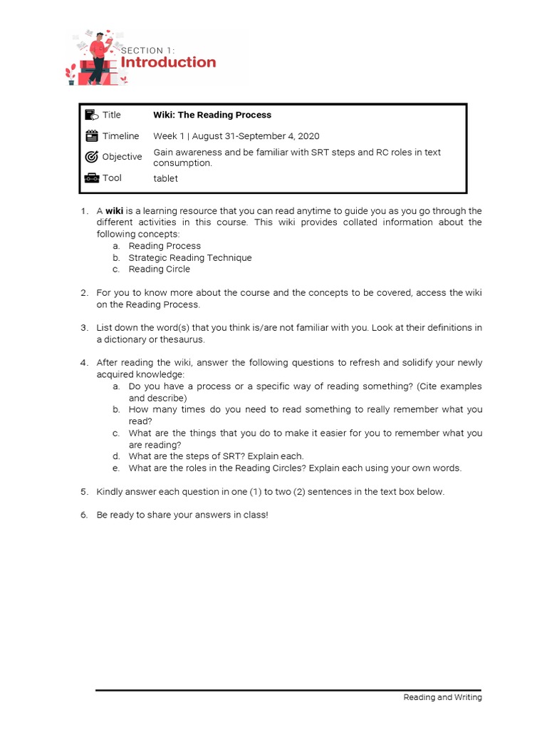 Reading Techniques for Students | PDF | Knowledge | Wiki