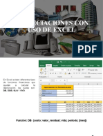 Funciones Depreciaciones Con Uso de Excel