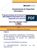 ISEC ALSI Presentacion MARCO TEORICO ISO17799 3