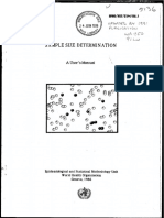 Who - Sample Size Determination