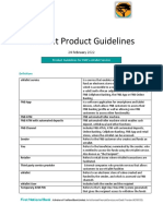 Product Guidelines