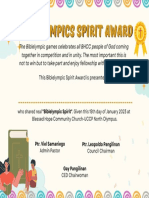 Bibelympic Spirit Award PDF