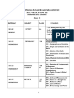 Navy Children School-Examination 2022-23 PDF