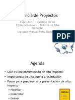 Gerencia de Proyectos - Comunicaciones de Alto Impacto