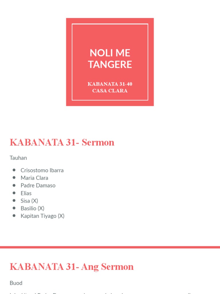 Noli Me Tangere PDF
