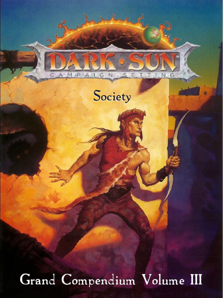 Dark Sun Grand Compendium - Volume 3 - Society PDF, PDF, Elf (Dungeons &  Dragons)