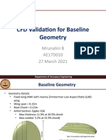 Baseline Geometry CFD Validation