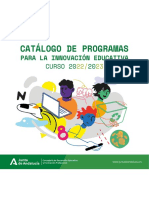 Catálogo de Programas de Innovación Educativa 2022