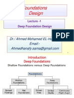 Foundations Design: DR./ Ahmed Mohamed EL-Hanafy Email