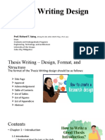 Thesis Writing Design