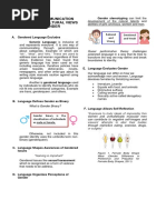 Notes - Group 1 - Gendered Verbal and Non-Verbal Communication (Notes) PDF