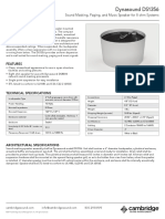 CSM Dynasound DS1356 Spec Sheet PDF