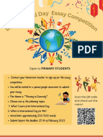 International Day Essay Competition Poster Design PDF