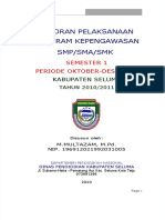 Laporan Pengawasan SMP/SMA Semester 1