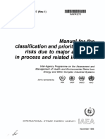 Manual For The Classification and Prioritization of Risks Due To Major Accidents in Process and Related Industries
