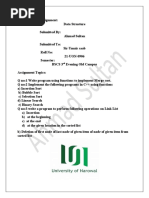 Data Structure Assignment