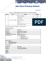 P6 WA1 schedule and format