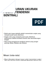 Pengukuran Ukuran Pusat (Tendensi Sentral)