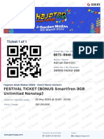 (Event Ticket) FESTIVAL TICKET (BONUS Smartfren 3GB Unlimited Nonstop) - Hajatan Anak Medan 2023 - Event Music Concert - 1 36900-1A2A2-268 PDF