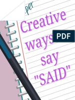 Creative Ways To Say Said PDF