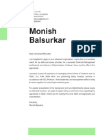 Cover Letter - Monish PDF