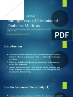 Pathogenesis of Gestasional Diabetes Mellitus