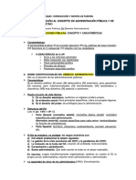 Esquema Lección 1 Derecho Administrativo