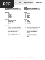 Focus3 2E Grammar Quiz Unit7 5 GroupA B ANSWERS