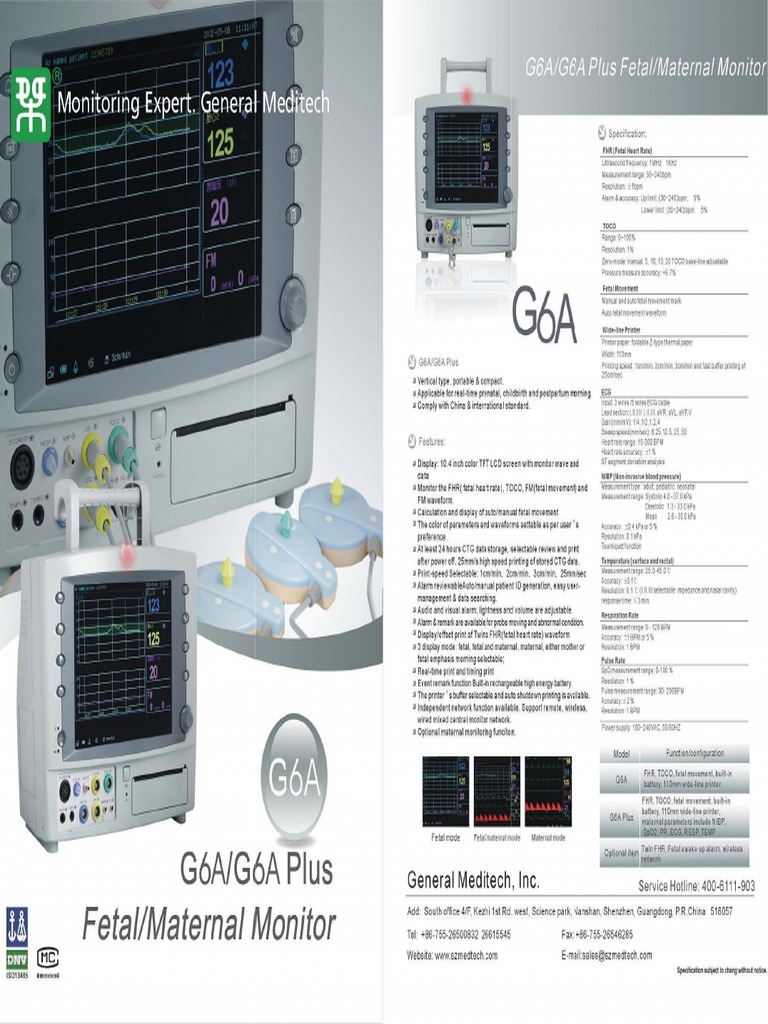 Gmeditech Monitorfg6a G6a | PDF