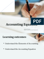 Lecture 2 - Accounting Equation