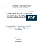 The Impact of The Pandemic To The Physical and Mental Health of Students in Cit Colleges of Paniqui Foundation Inc 1