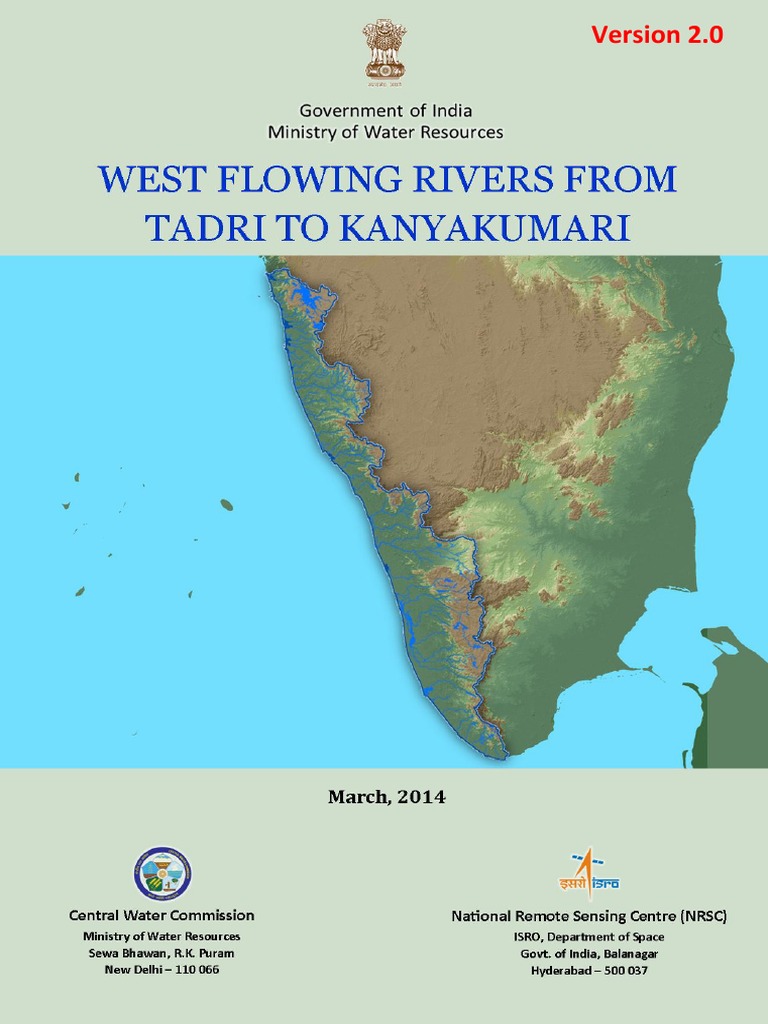 West Flowing Rivers From Tadri To Kanyakumari Basin | PDF | Drainage ...