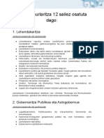 Eusko Jaurlaritza - Sailak, Eginkizunak Eta Eskumenak PDF