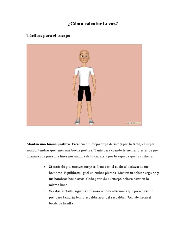 Cómo Calentar La Voz | PDF | Sonido | Canto
