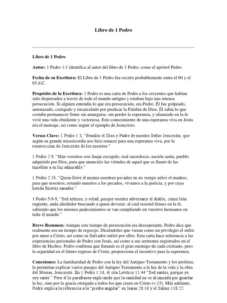 Libro De 1 Pedro