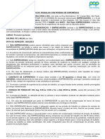 Contrato de experiência para promotor