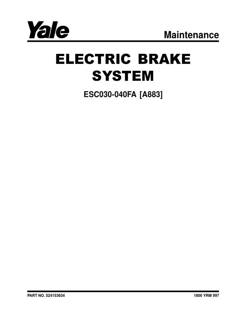 Electric Brake System PDF Brake Electric Motor