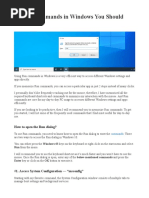 Hows - Tech - Important Windows Commands | PDF | Microsoft Windows ...