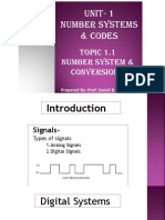 1.1-DE Unit 1-Number System & Convertion